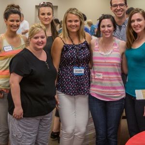 MNG Mango Red White Blue Bird Print Top